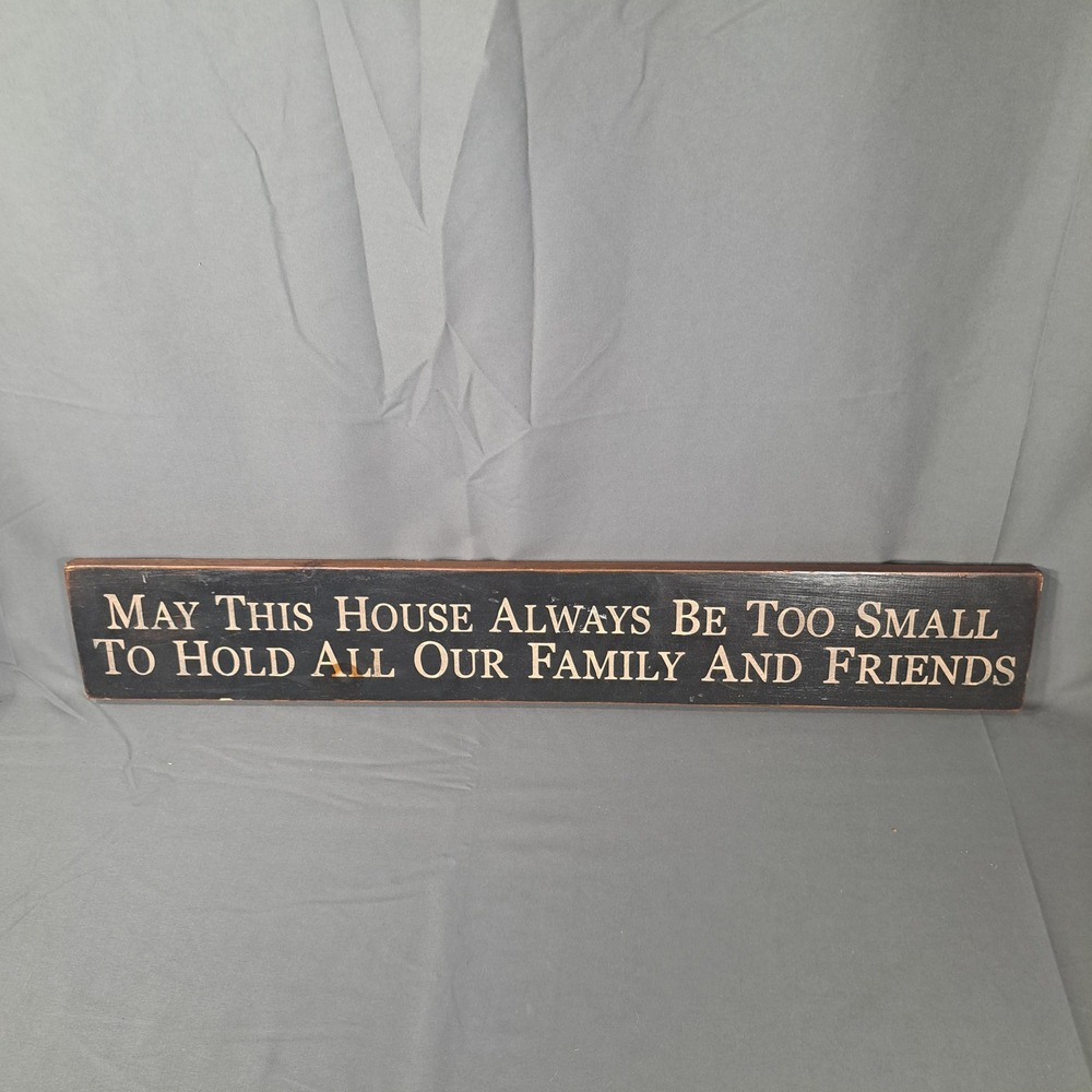 Wooden Family Friends House Blessing Wall Sign Plaque Rustic Farmhouse Decor
